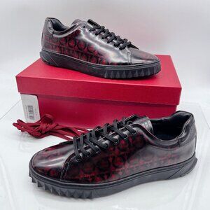 Salvatore Ferragamo Cube Rogue Men’s Fashion Sneakers Ganc Nero Black Red US 9 M